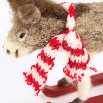Skiing Donkey Critter
