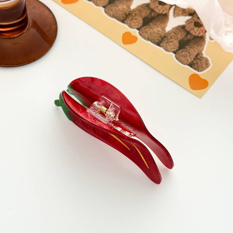 Red Chili Hair Claw Clip