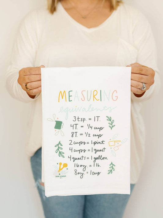 Measuring Equivalents Flour Sack Towel