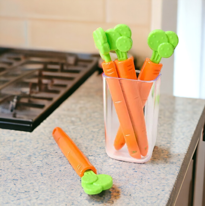 Carrot Bag Clips - Set of 5
