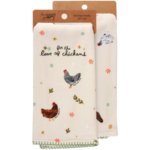 'For The Love Of Chickens' Kitchen Towel