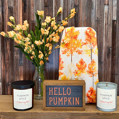 Pumpkin Spice Tin Farmhouse Candle