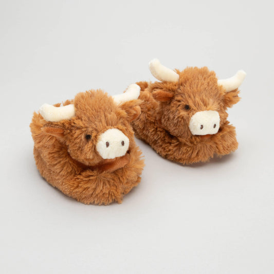 Highland Cow Baby Slippers - American Farm Company