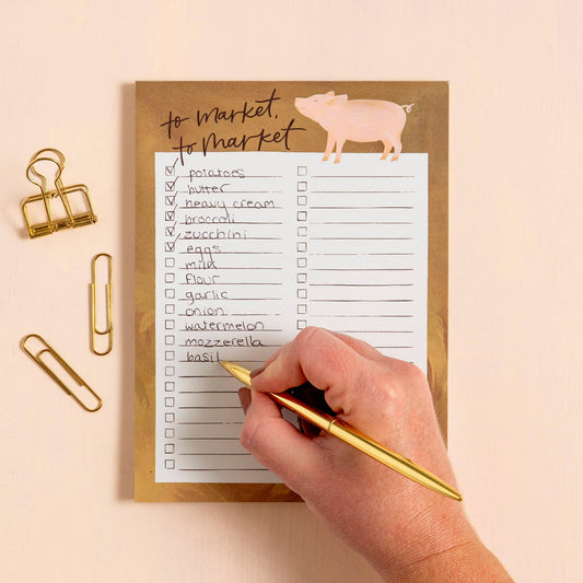 'To Market' Pig Notepad