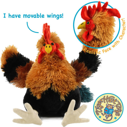 'Riley The Rooster' Chicken Stuffed Animal Plush