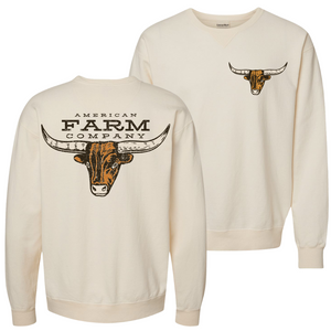 AFC Longhorn Ivory Crewneck - American Farm Company