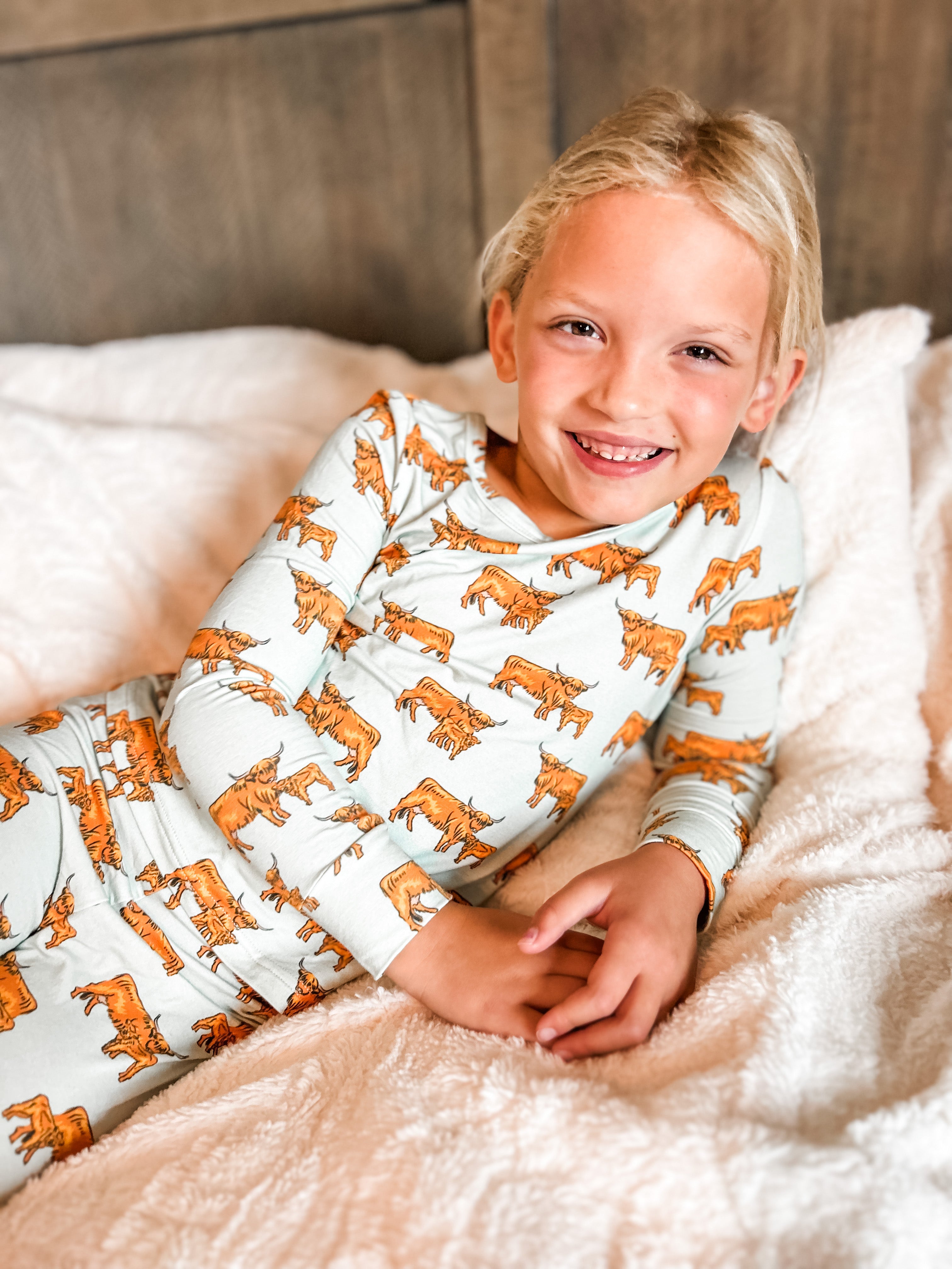 Highland Cattle Toddler/Youth Pajamas
