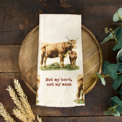 'Not My Herd Not My Mess' Kitchen Towel