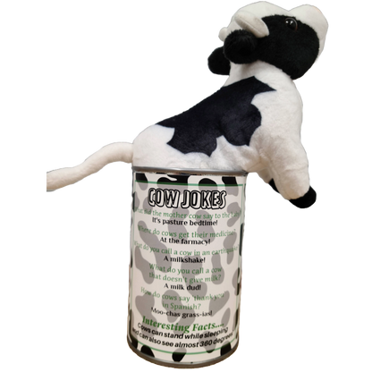 Canned Cow | Plush w/ Jokes