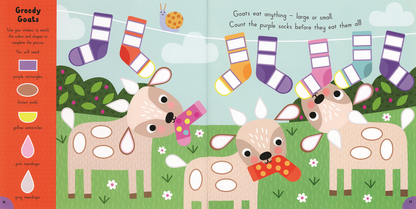 'Match and Stick: On the Farm' Sticker Book - American Farm Company