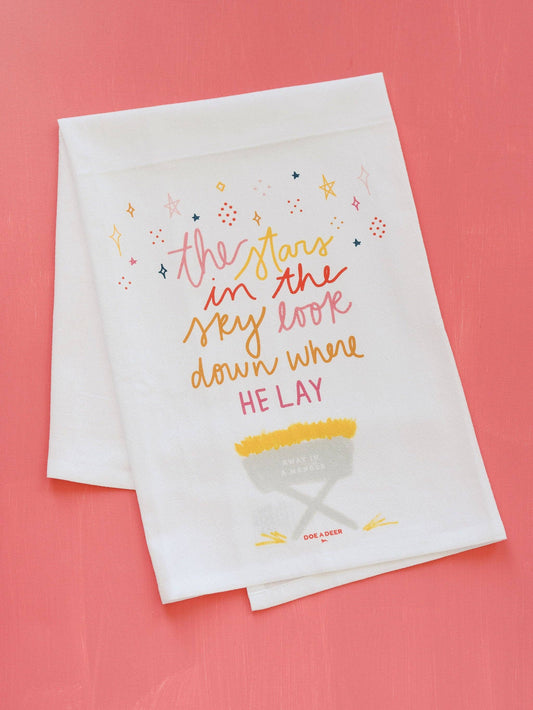 'The Stars in the Sky' Holiday Tea Towel