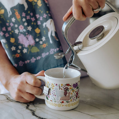 Goat Folk Floral Mug