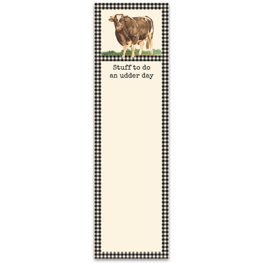 'Stuff To Do An Udder Day' List Pad