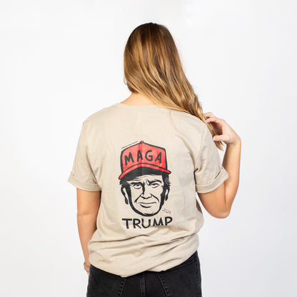 MAGA Trump Tan Tee