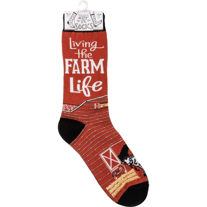'Living The Farm Life' Socks