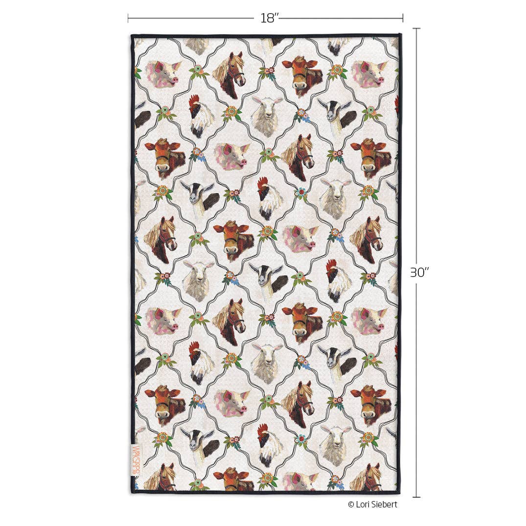 At The Farm Microfiber Kitchen Towel