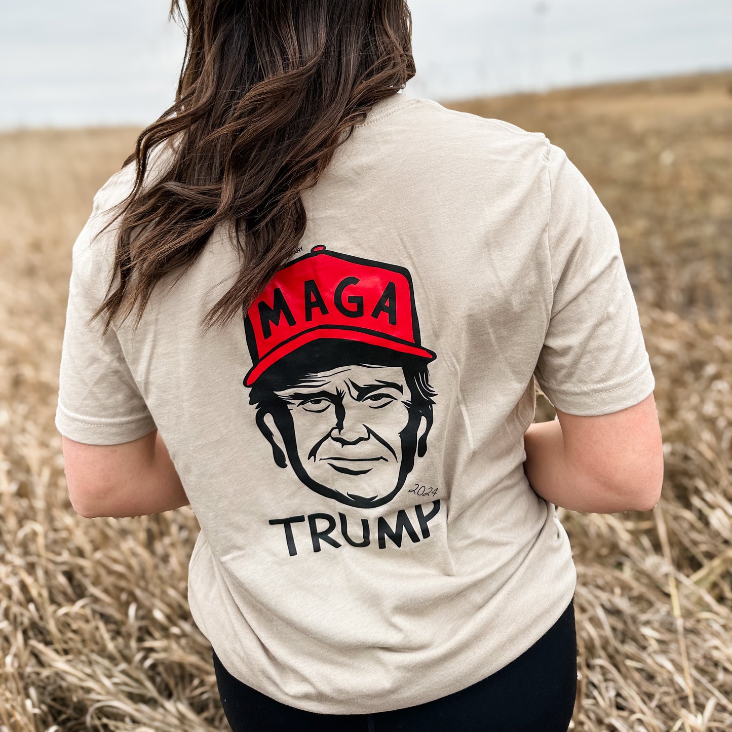 MAGA Trump Tan Tee