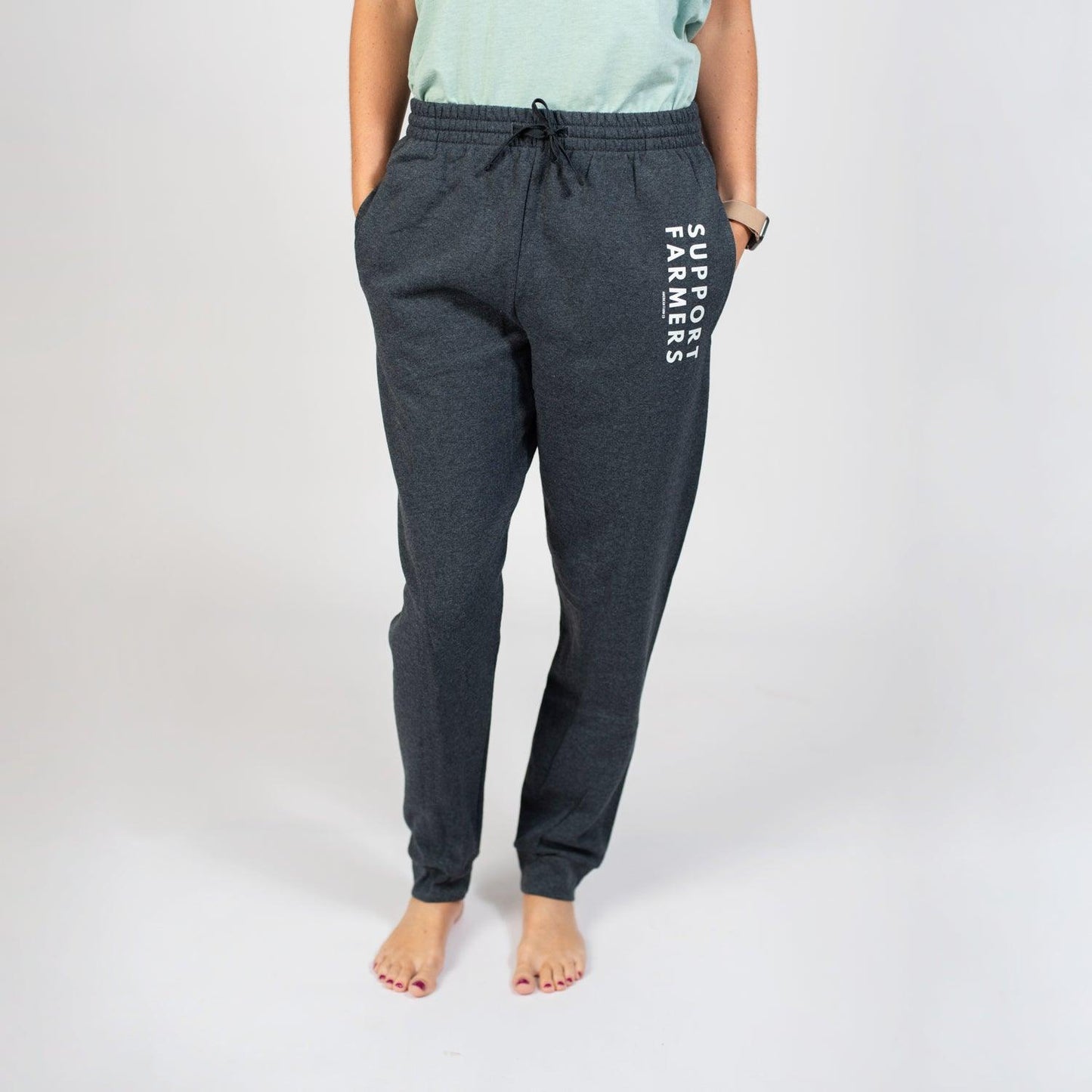 'Support Farmers' Charcoal Joggers - NEW - American Farm Company