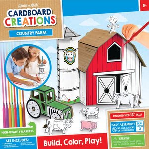 Farm Playset Cardboard Buildable Craft