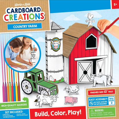 Farm Playset Cardboard Buildable Craft - American Farm Company