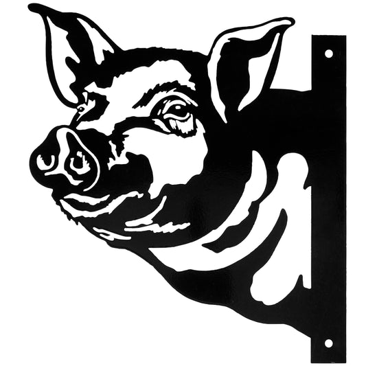 Metal Pig Outdoor Decor