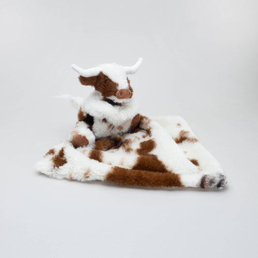 Texas Longhorn Plush Toy Soother Blanket - American Farm Company