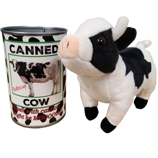 Canned Cow | Plush w/ Jokes