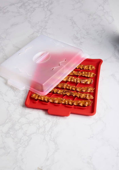 Microwave Bacon Tray w/ Cover