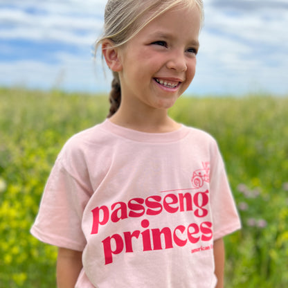 ‘Passenger Princess' Toddler & Youth Peach Tee