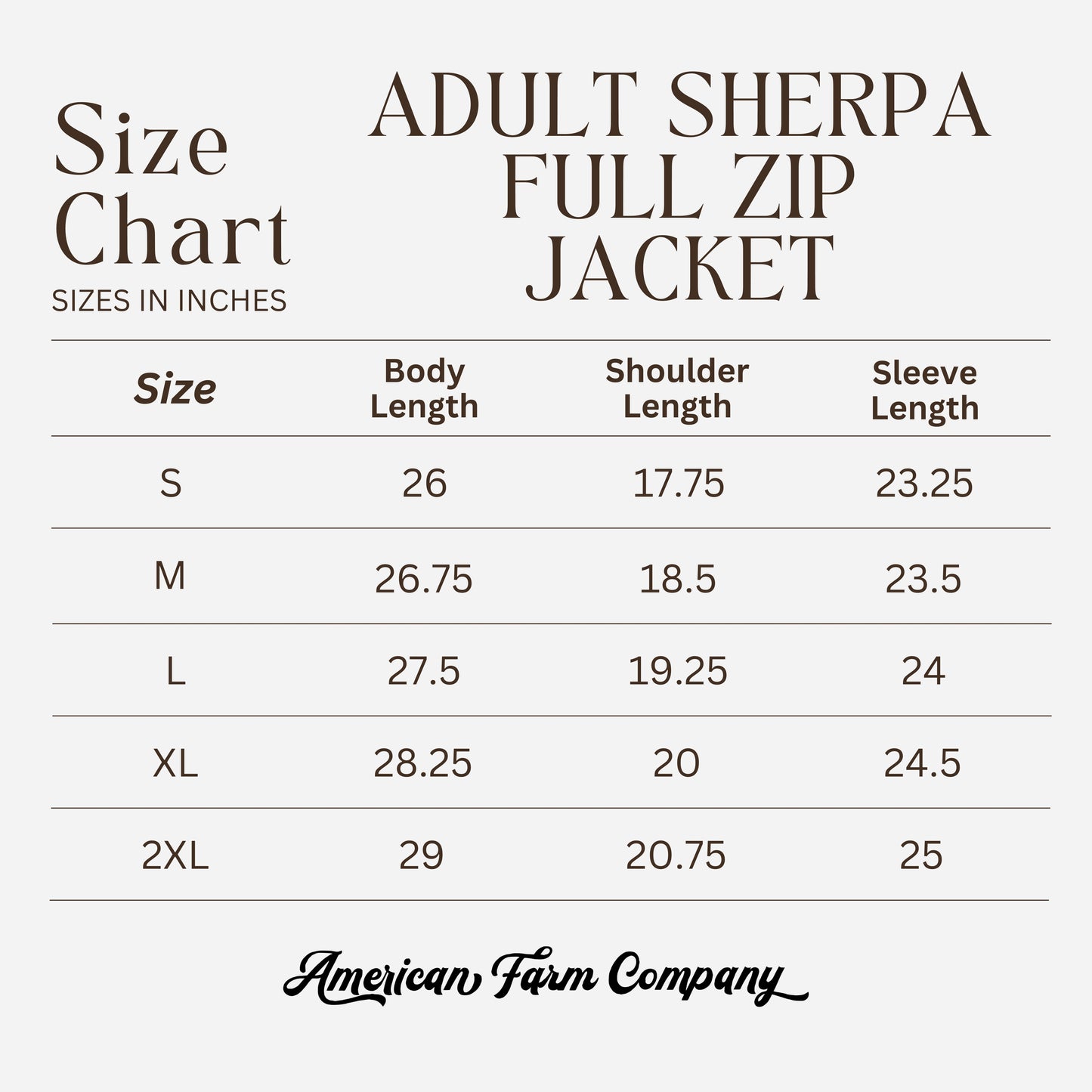 Cattle Sherpa Adult Full Zip Jacket