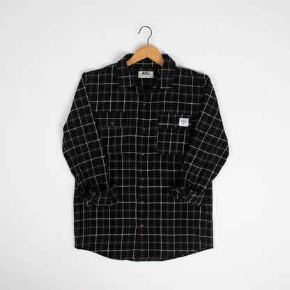 AFC Black Plaid Women’s Flannel Shirt