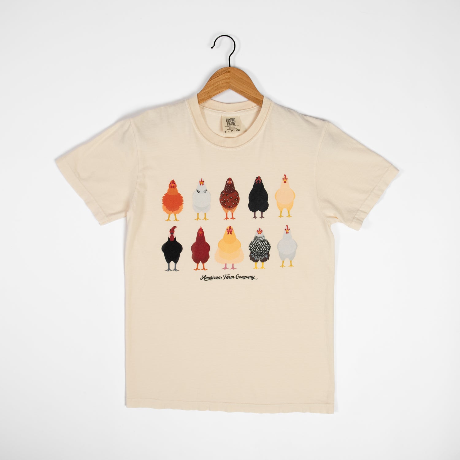 AFC Chickens Ivory Tee - American Farm Company