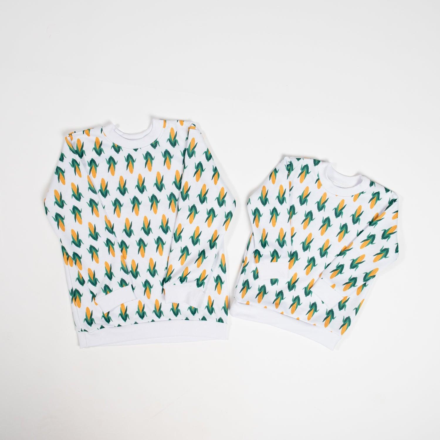 Mom & Me White Corn Crewneck - Kids - American Farm Company