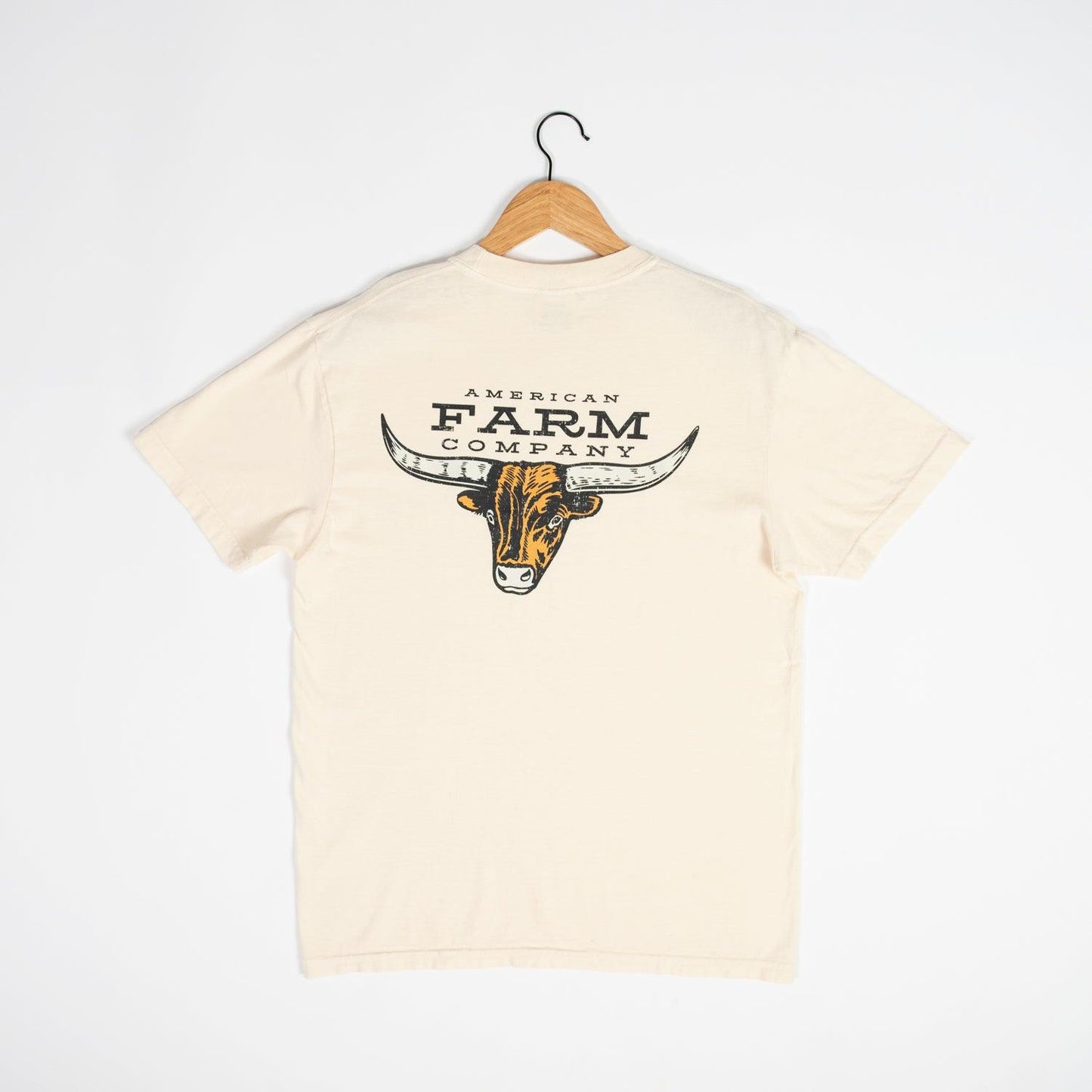 AFC Longhorn Ivory Tee - American Farm Company