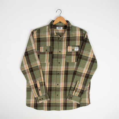 AFC Men’s Sage Plaid Flannel Shirt