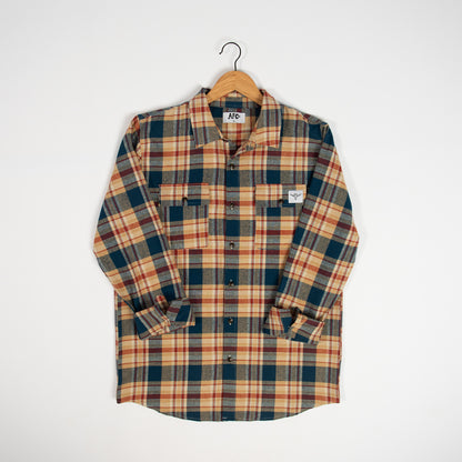 AFC Mustard Plaid Women’s Flannel Shirt