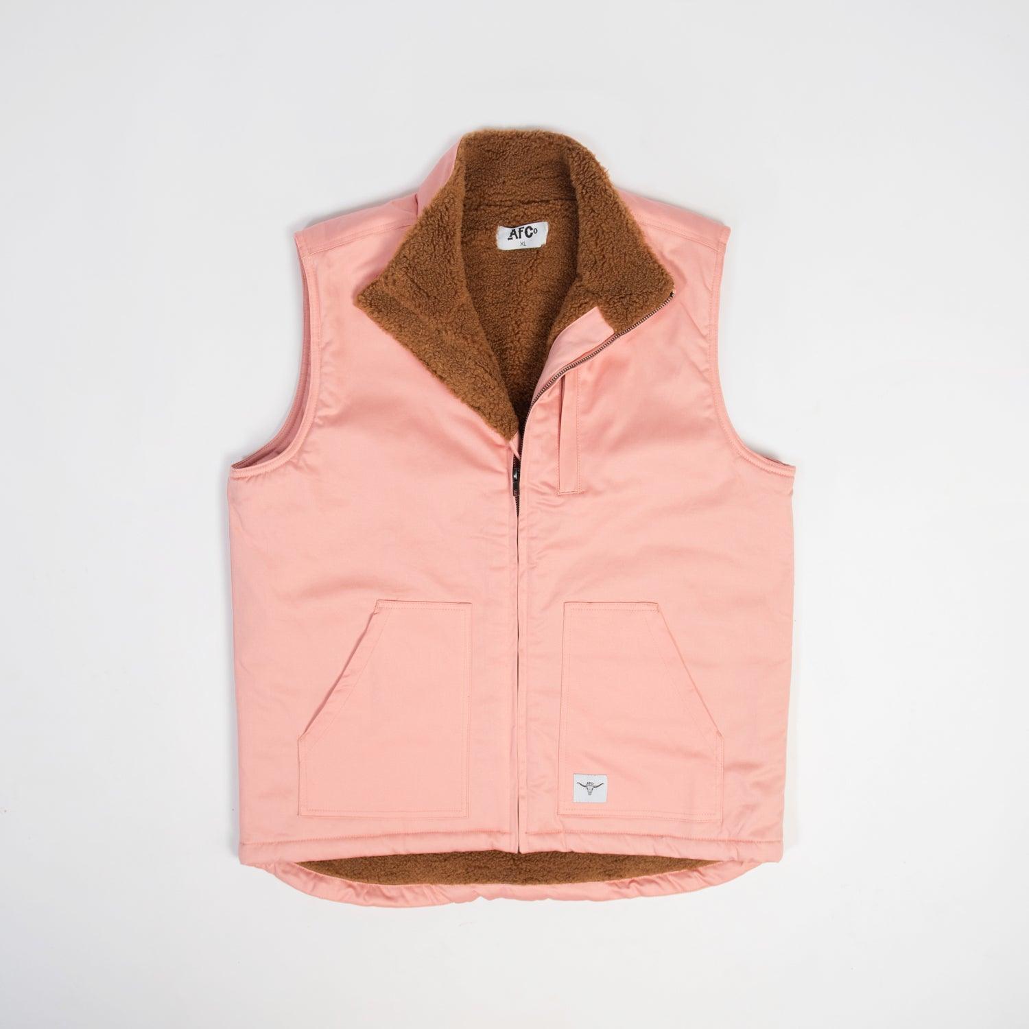 AFC Sherpa Lined Pink Vest - Adult - American Farm Company