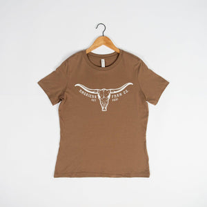 AFC Skull Brown Tee - American Farm Company