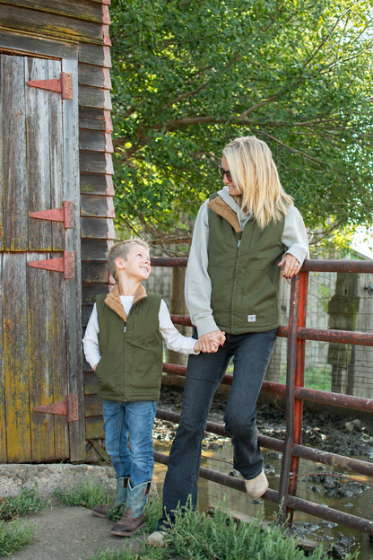 AFC Sherpa Lined Adult Vest - Forest Green