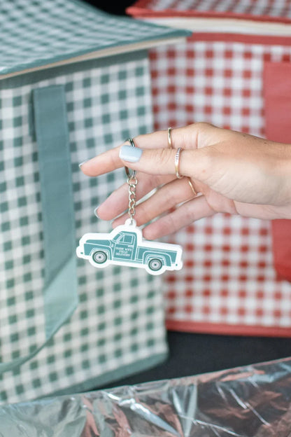 'Farm Wife Field Delivery' Keychain