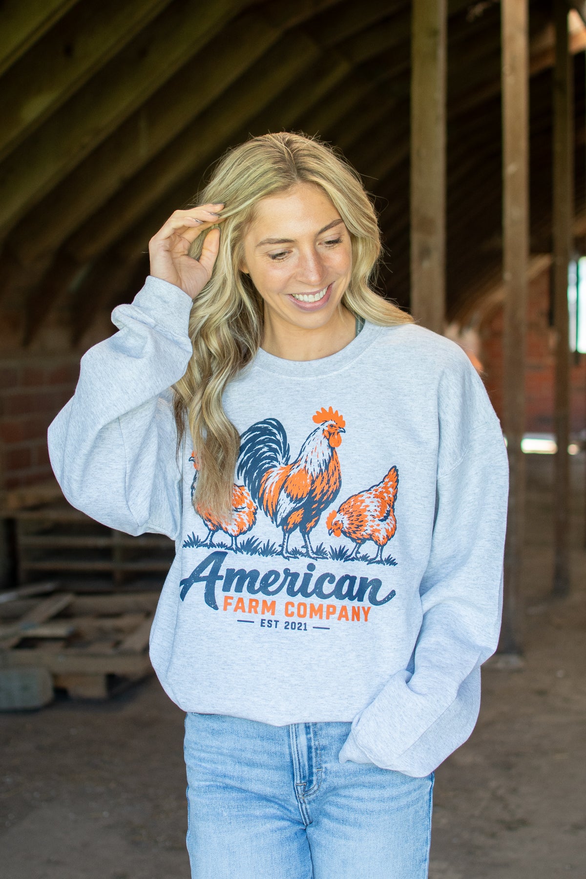 AFC Chicken Flock Adult Crewneck