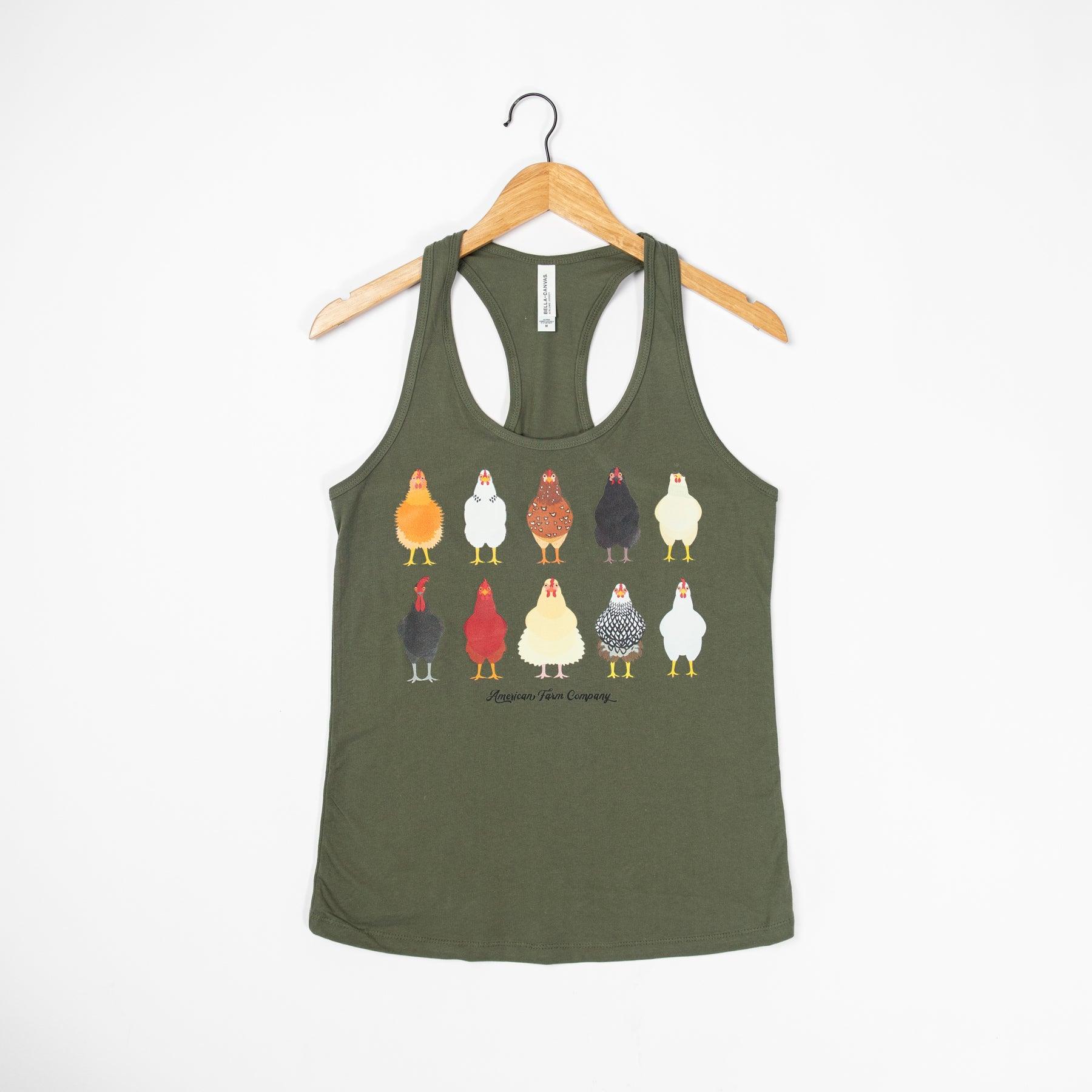 AFC Chickens Racer Back Tank Top - American Farm Company