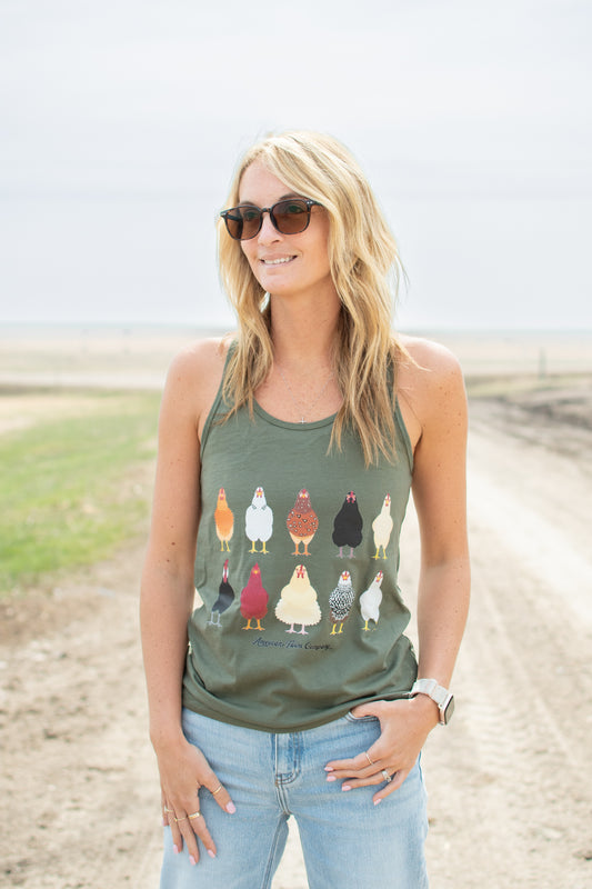 AFC Chickens Racer Back Tank Top