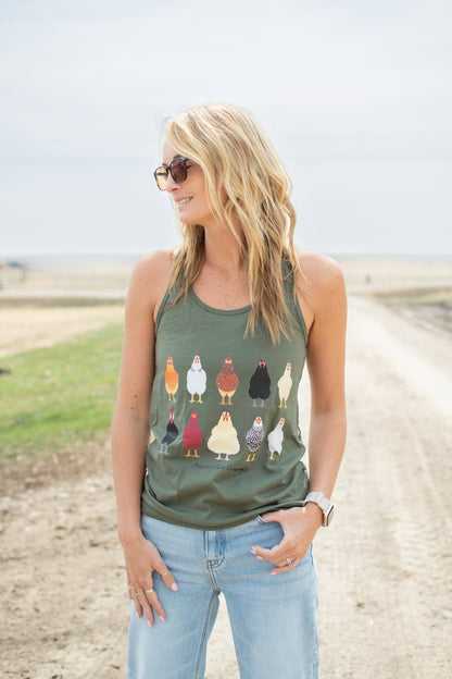 AFC Chickens Racer Back Tank Top