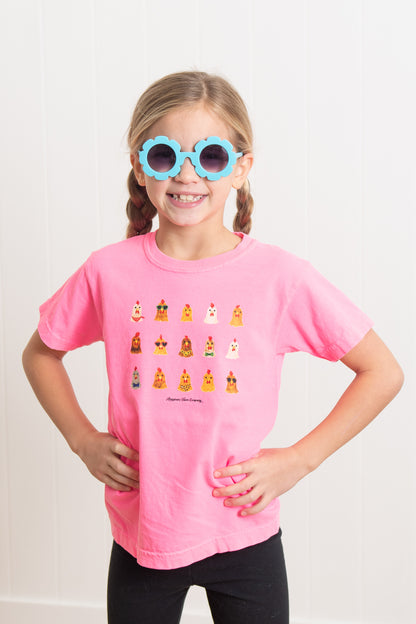 AFC Cool Chicks Neon Pink Youth Tee