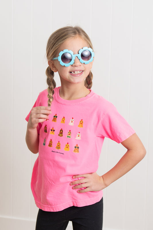 AFC Cool Chicks Neon Pink Youth Tee