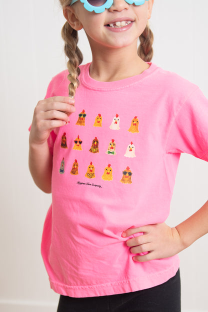 AFC Cool Chicks Neon Pink Youth Tee