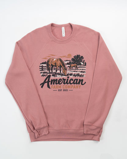 AFC Grazing Horse Adult Crewneck