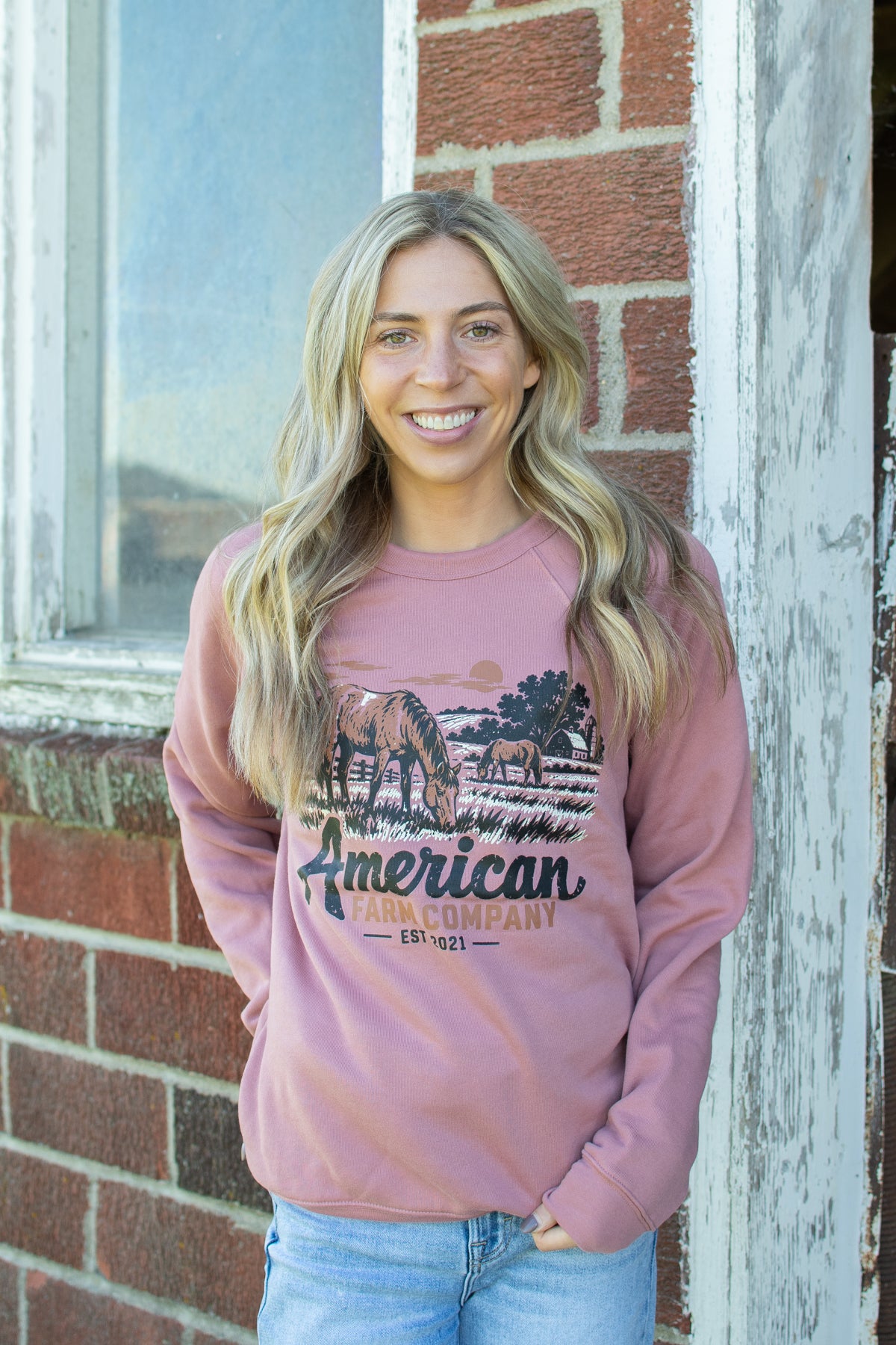 AFC Grazing Horse Adult Crewneck