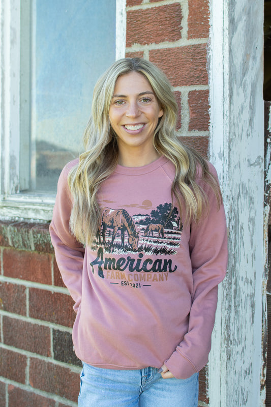 AFC Grazing Horse Adult Crewneck